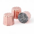 Stampi per Dolci in Rame Stagnato a Mano Design Scanalato 6 Pezzi - Gianvito