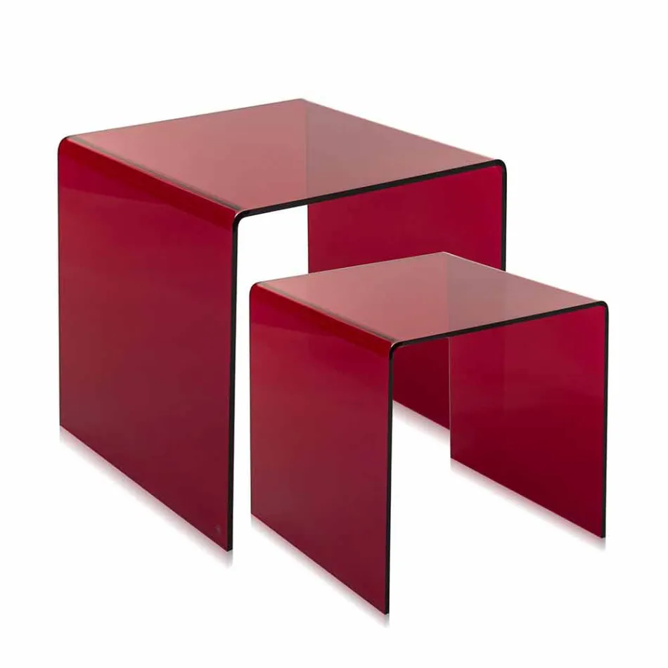 Tavolini di design in plexiglass colorato prodotti in Italia, Spinoso Viadurini