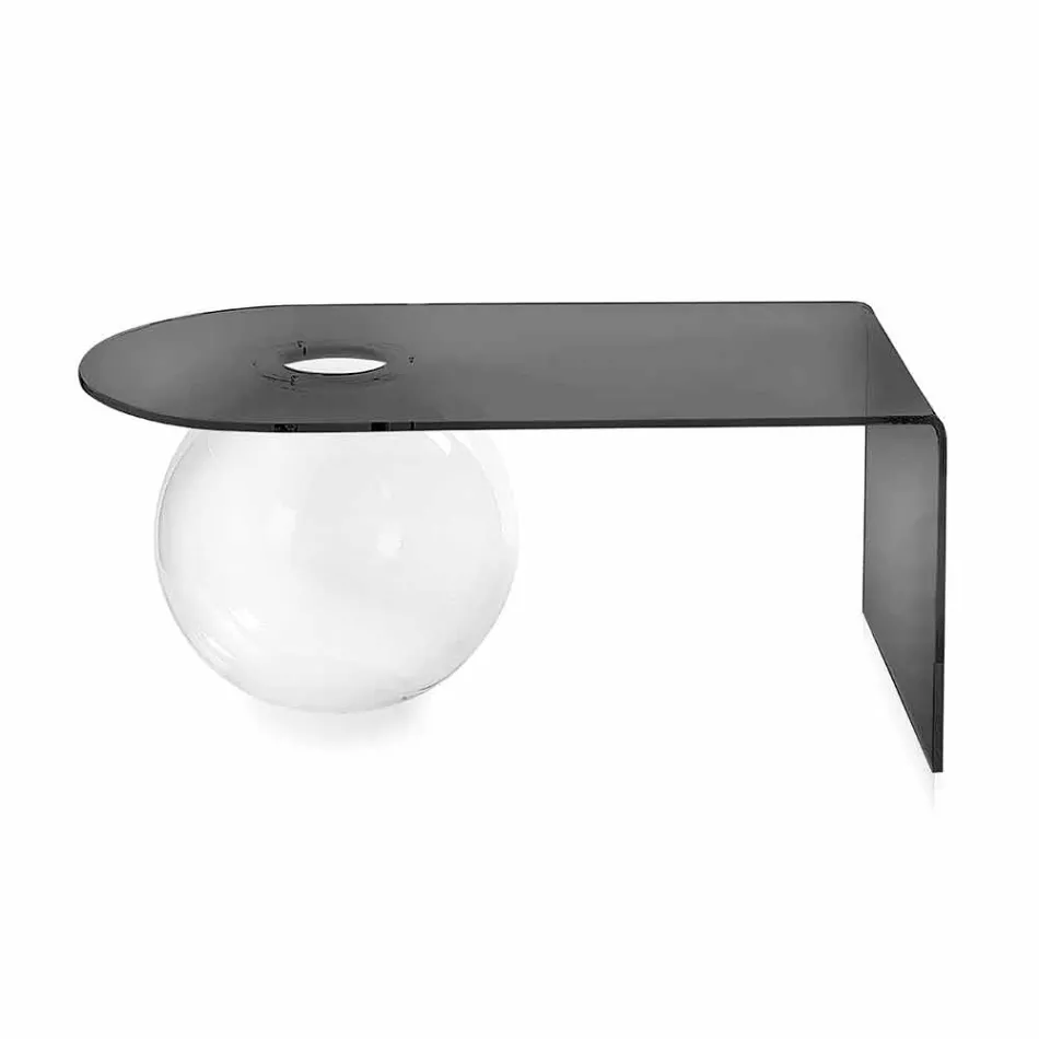 Tavolino a ponte moderno in plexiglass realizzato in Italia, Bolly Viadurini