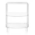 Tavolino Basso Comodino in Plexiglass Trasparente Made in Italy - Alamain
