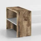 Tavolino Basso da Caffè per il Salotto in Legno Bianco 3 Finiture - Rames Viadurini