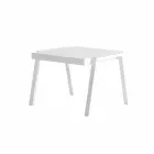 Tavolino Basso da Esterno in Alluminio e Laminato di Design Moderno - Carmine2 Viadurini