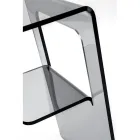 Tavolino Comodino in Plexiglass Trasparente o Fumè Made in Italy - Lollao Viadurini