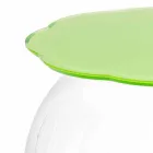 Tavolino / contenitore tondo verde Biffy,design moderno made in Italy Viadurini
