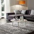 Tavolino da Caffè con Piano Rotondo in Mdf Laccato Realizzato in Italia - Tobiko Viadurini