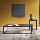 Tavolino da Caffè da Salotto in Acciaio Colorato di Design di Lusso - Josyane Viadurini