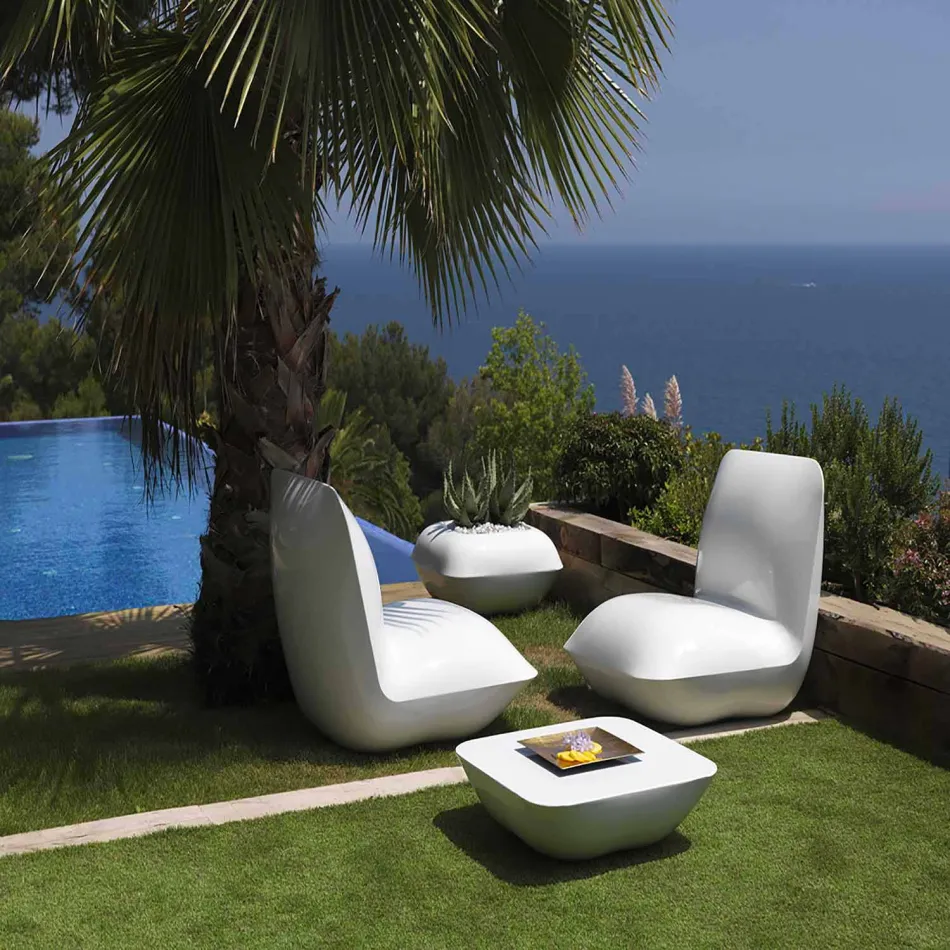 Tavolino da caffè per esterno Pillow Vondom, design moderno, 67x67 cm Viadurini
