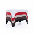 Tavolino da caffè per esterno Solid by Vondom in polipropilene, 4 pezzi