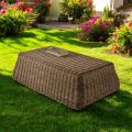 Tavolino da Esterno in Polyrattan Intrecciato a Mano - Charlie