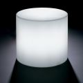 Tavolino da Esterno Luminoso in Polietilene Perla Made in Italy - Derti