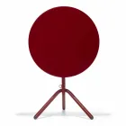Tavolino da Esterno Rotondo in Metallo e Lamiera Made in Italy - Alberic Viadurini