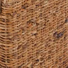 Tavolino da Giardino con Struttura in Intreccio di Banano Naturale - Dish Viadurini
