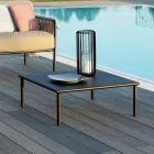 Tavolino da Giardino in Acciaio Zincato Realizzato in Italia – Arwen Viadurini