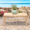Tavolino da Giardino in Alluminio e Intreccio in Polyrattan - Ellide