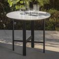 Tavolino da Giardino in Gres e Acciaio Made in Italy - Begin by Myyour