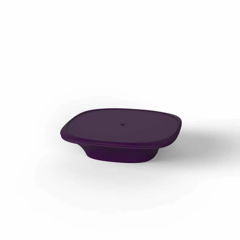 Tavolino da giardino moderno 100x100 cm Ufo by Vondom, in polietilene Viadurini