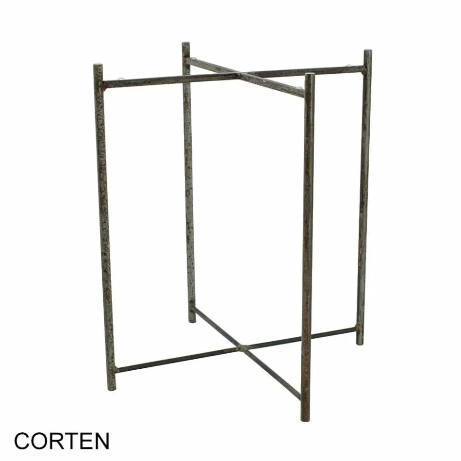 Tavolino da Interno o Esterno con Struttura in Metallo Made in Italy - Carim Viadurini