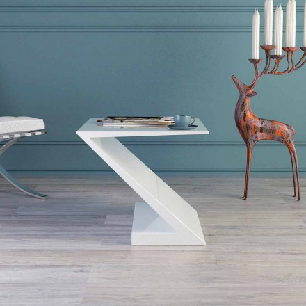 Tavolino da salotto bianco design moderno Zeta made in Italy Viadurini
