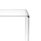 Tavolino da Salotto con 1 Ripiano in Plexiglass Trasparente Made in Italy - Mulan Viadurini