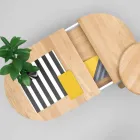 Tavolino da Salotto di Design in Legno Massello e Metallo Laccato - Salerno Viadurini