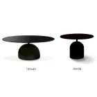 Tavolino da Salotto in Cristallo Extrachiaro e Metallo Made in Italy - Livigno Viadurini