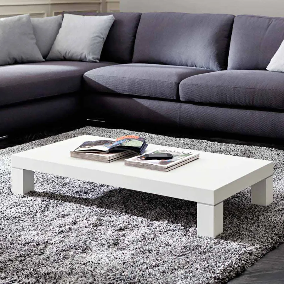 Tavolino da Salotto in Hpl con Gambe in Metallo Made in Italy - Nebbiolo Viadurini