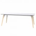 Tavolino da Salotto in Laminato Bianco o Nero in 2 Misure - Faz Wood by Vondom