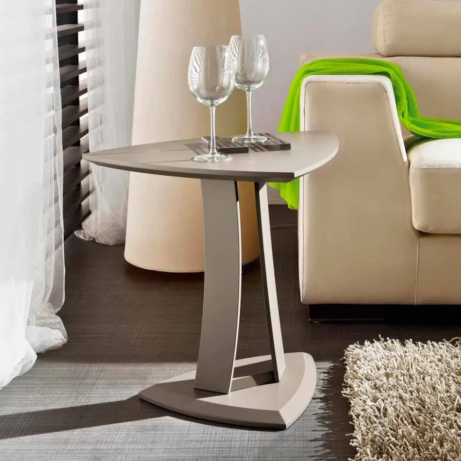 Tavolino da Salotto in Mdf Laccato Realizzato in Italia, Alta Qualità - Lisa Viadurini