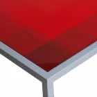 Tavolino da salotto moderno 50x50cm in metallo Nina, made in Italy Viadurini