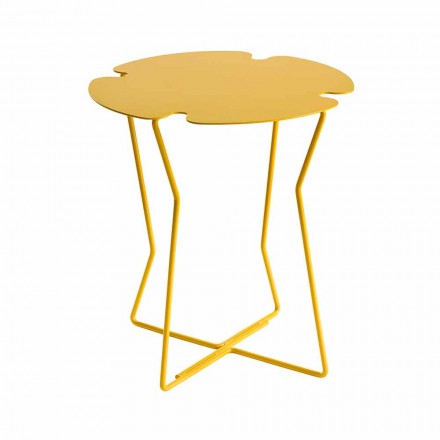 Tavolino da Salotto per Esterno in Metallo Colorato di Design Moderno - Kathrin Viadurini