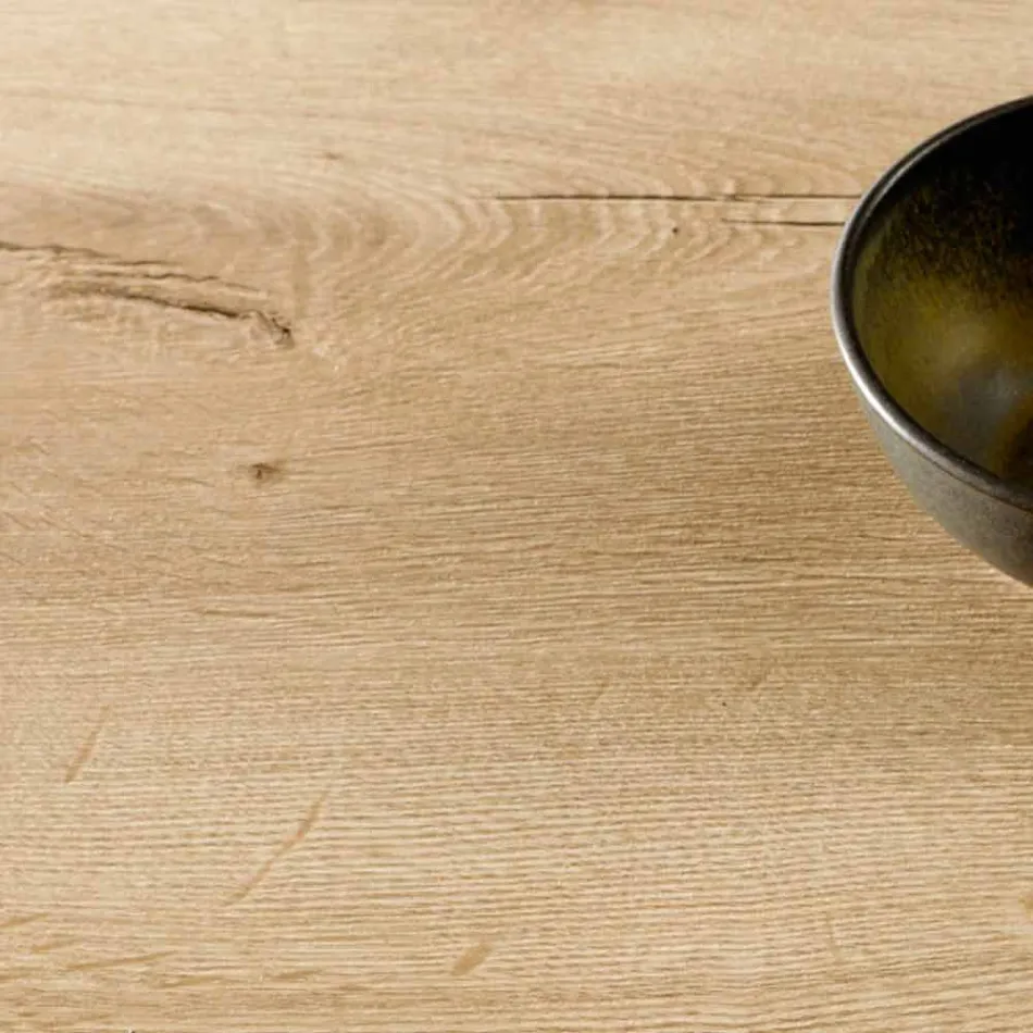 Tavolino da Salotto Trasformabile in Legno e Acciaio Made in Italy - Demetro Viadurini