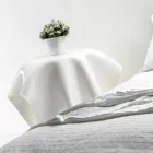 Tavolino design moderno in plexiglass bianco Otto, made in Italy Viadurini