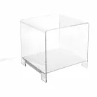 Tavolino di design in plexiglass con luce led made in Italy, Chiusi Viadurini