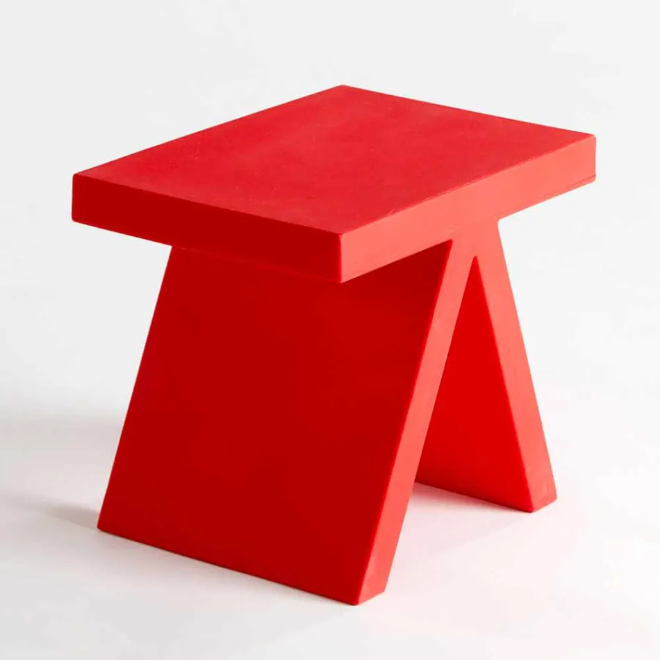 Tavolino geometrico colorato Slide Toy da interni prodotto in Italia Viadurini
