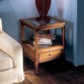 Tavolino in Legno Bassano Francia con Piano in Vetro Made in Italy - Patecati