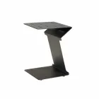 Tavolino Laterale da Divano per Esterno in Alluminio Bianco o Nero - Denix Viadurini