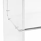 Tavolino moderno in plexyglass L50 x H76 x P40 cm  Aza, made in Italy Viadurini