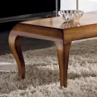 Tavolino Rettangolare da Soggiorno in Legno Ciliegio Patinato Made in Italy - Ares Viadurini