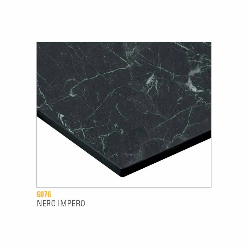 Tavolino Salotto in Metallo Verniciato con Piano in Hpl Made in Italy - Numbo Viadurini