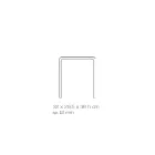 Tavolino Sgabello Cristallo Acrilico Trasparente Minimale Italiano - Plarco Viadurini