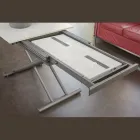 Tavolino Trasformabile con Altezza Regolabile fino a 82 cm Made in Italy - Rotella Viadurini