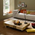 Tavolino Trasformabile di Design in Legno e Metallo Nero Made in Italy - Niverio