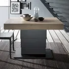 Tavolino Trasformabile in Tavolo da Pranzo in Legno Made in Italy - Polar Viadurini