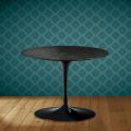 Tavolino Tulip Eero Saarinen H 41 in Ceramica Somnia Made in Italy - Scarlet