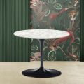Tavolino Tulip Saarinen H 41 in Marmo di Carrara Realizzato in Italia - Scarlet