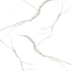 Tavolino Tulip Saarinen H 41 Ovale in Ceramica Calacatta Michelangelo Viadurini