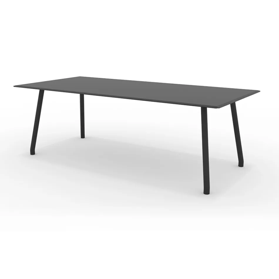 Tavolo 220x100 cm da Esterno in Alluminio di Diverse Finiture - Risplendente Viadurini
