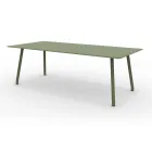 Tavolo 220x100 cm da Esterno in Alluminio di Diverse Finiture - Risplendente Viadurini