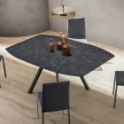Tavolo a Botte Allungabile a 170 cm in HPL Stratificato - Convivio Viadurini