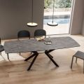 Tavolo a Botte Allungabile a 240 o 280 cm in HPL e Metallo - Presente
